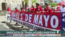 Gremios y sindicatos marchan en el Día del Trabajador