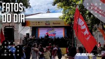 Centrais sindicais se reúnem em ato político-cultural na Praça da República pelo Dia do Trabalho