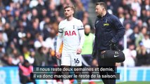 Tottenham - Postecoglou révèle que Werner et Davies sont out pour la fin de saison