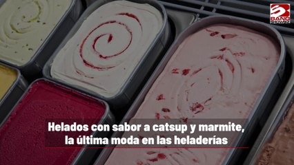 Helados con sabor a catsup y marmite, la última moda en las heladerías