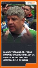 Pablo Moyano en la marcha de la CGT
