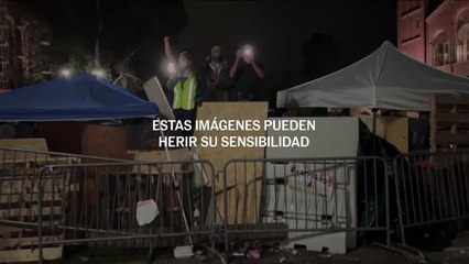 Se enfrentan manifestantes propalestinos y pro Israel en UCLA