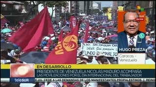 Pdte. Maduro se suma a las movilizaciones por el día del trabajador