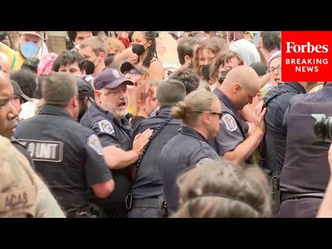 BREAKING NEWS: Police Officers Clash With Pro-Palestinian Activists At UNC