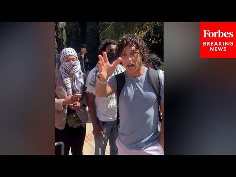 SHOCK VIRAL VIDEO: Pro-Palestinian Activists At UCLA Block Jewish Student From Entering Campus