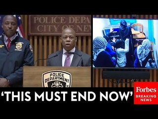 BREAKING NEWS: NYC Mayor, NYPD Officials Hold Press Briefing About Columbia Building Takeover