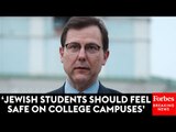 ‘Absolutely Unacceptable’: Thomas Kean Props Up Bill Condemning Antisemitism Amid College Protests