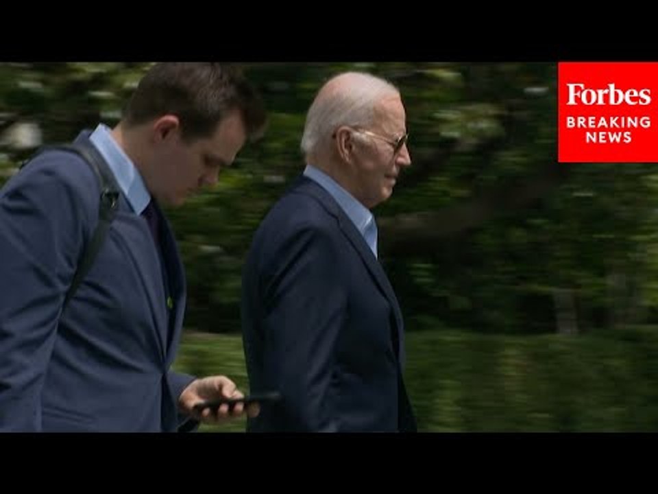 JUST IN: Biden Ignores Reporters' Questions While Departing White House