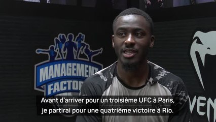 UFC 301 - Gomis : "Avant d’arriver pour un 3ème UFC à Paris, je partirai pour une 4ème victoire à Rio"