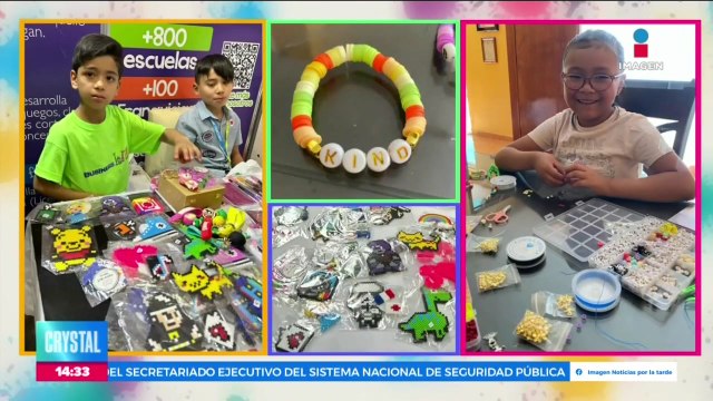 Niños emprendedores usan su creatividad para desarrollar sus productos