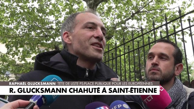Raphaël Glucksmann chahuté à Saint-Étienne
