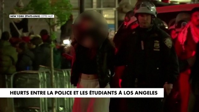 Heurts entre la police et les étudiants à Los Angeles