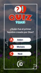 Tiempo de Quiz - El primer hombre creado por Dios