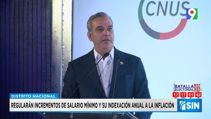 Abinader firma acuerdo para regular salario mínimo | Primera Emisión SIN