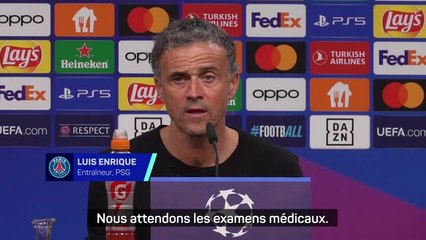 PSG - Luis Enrique sur la blessure de L. Hernandez : "Nous attendons les examens médicaux"
