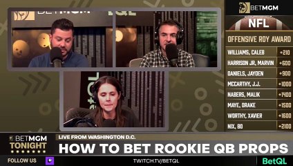 Betting rookie QB season-long props