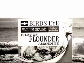 1960s Birds Eye frozen flounder fish TV commercial