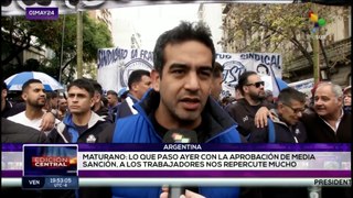 Trabajadores argentinos rechazan políticas neoliberales de Javier Milei