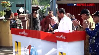 Momen Presiden Jokowi Resmikan Pembangunan Jalan di NTB Senilai Rp211 Miliar