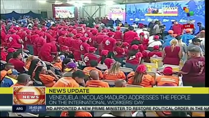 Venezuelans Celebrate International Workers Day