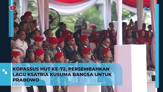 Rayakan HUT ke-72, Inilah Momen Kopassus Persembahkan Lagu Ksatria Kusuma Bangsa untuk Prabowo