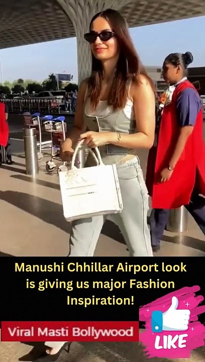 Manushi Chhillar Airport look is giving us major Fashion Inspiration ...