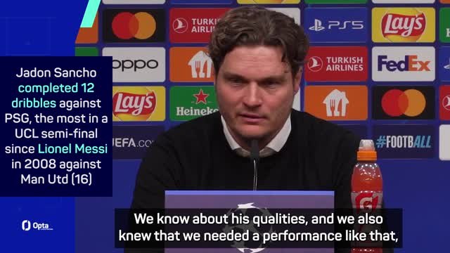 'We know about his qualities' - Terzic praises Sancho's UCL performance