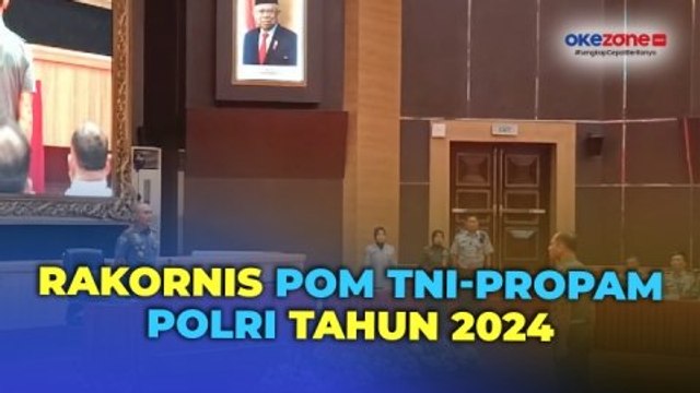 Danpuspom Buka Rakornis POM TNI-Propam Polri 2024 di Mabes TNI Cilangkap