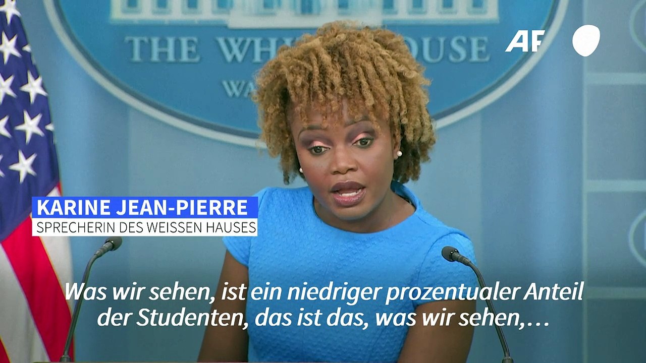 Kritik an pro-palästinischen Uni-Protesten aus dem Weißen Haus
