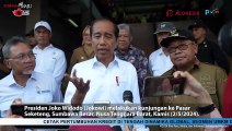 Presiden Jokowi Cek Harga Sembako di Pasar Seketeng, Sumbawa Besar, Nusa Tenggara Barat