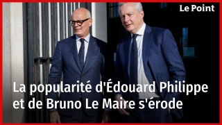 La popularité d'Édouard Philippe et de Bruno Le Maire s'érode
