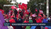 Sejumlah Buruh Berunjuk Rasa Memperingati Hari Buruh