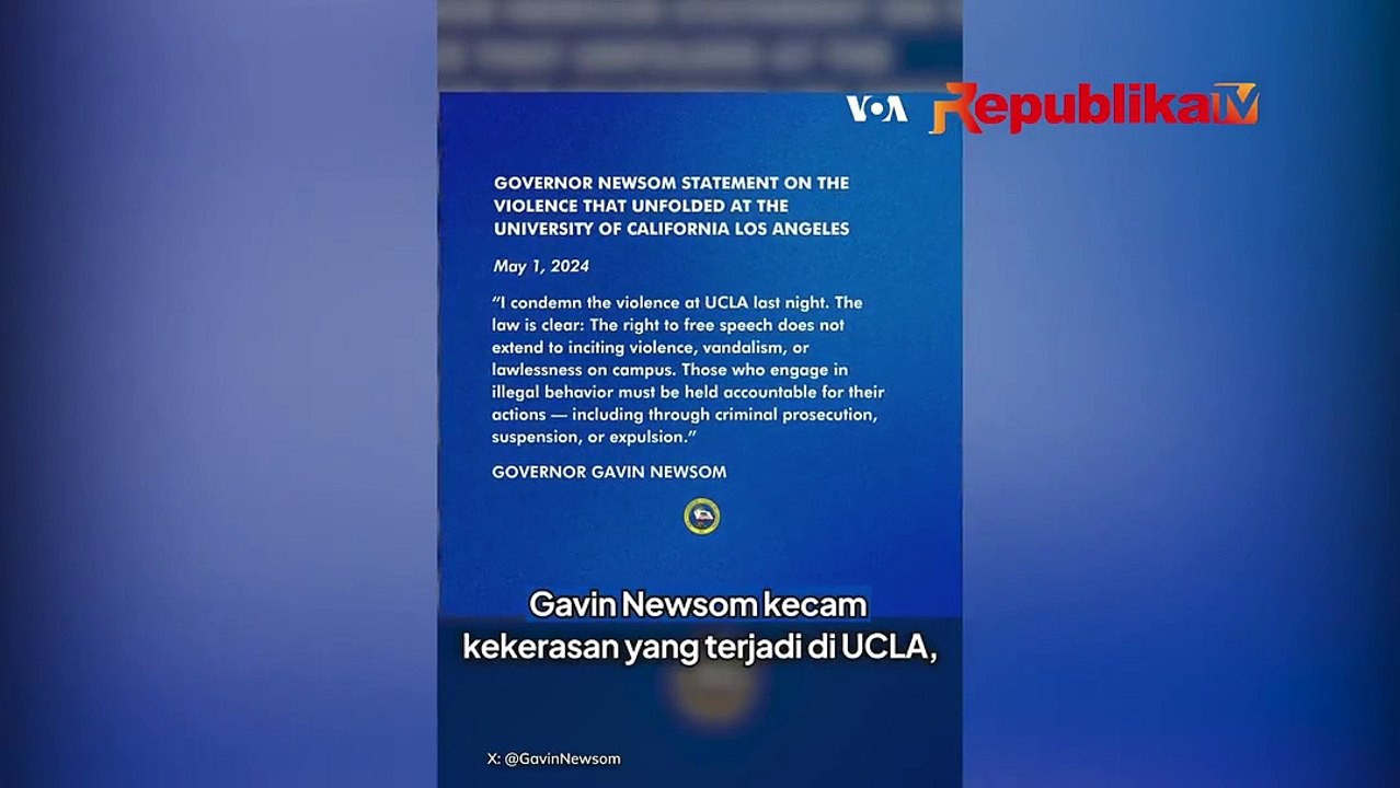 Mahasiswa Pro-Palestina Diserang oleh Pendukung Israel di Kmpus UCLA
