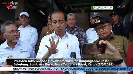 Presiden Jokowi Tinjau Langsung Harga Sembako di Sumbawa