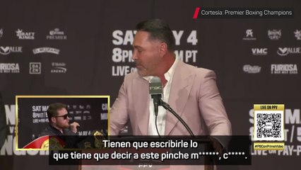Canelo la lía, y se enzarza con De la Hoya