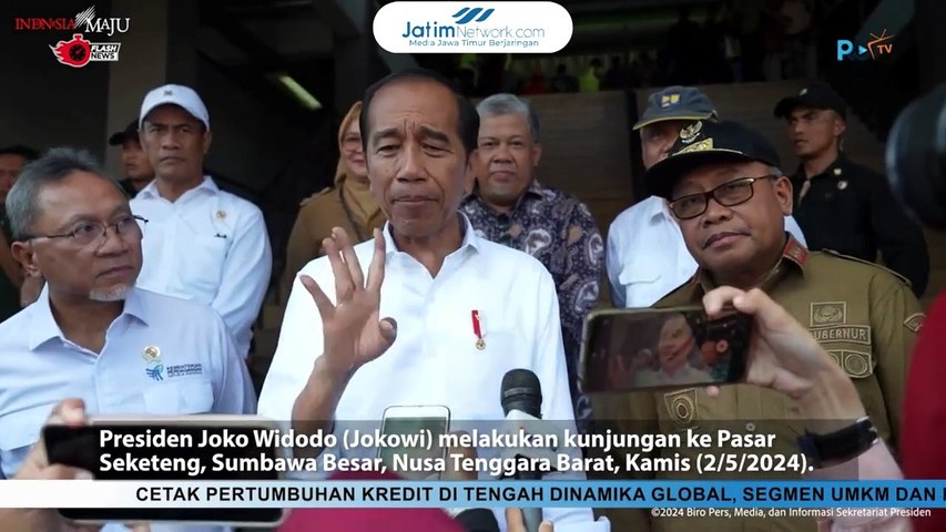 Jokowi Cek Harga Sembako di NTB