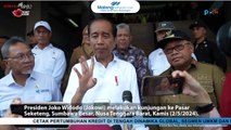 Presiden Jokowi Cek Harga Sembako di NTB