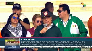 Colombianos tomaron las calles por el Día Internacional de los Trabajadores