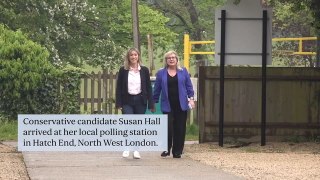London mayoral candidates and politicians vote in local elections