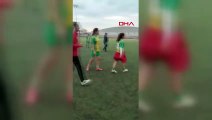 Kadınlar Futbol 3'üncü Ligi'ndeki maçta tekme ve tokatlar havada uçuştu