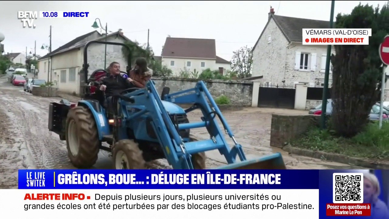 "On a évacué au moins une vingtaine voire une trentaine de camions de terre": après le déluge en Île-de-France, l'heure est au nettoyage