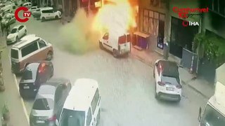 Dersan Koop Sanayi Sitesi'nde korkutan yangın: 1 yaralı