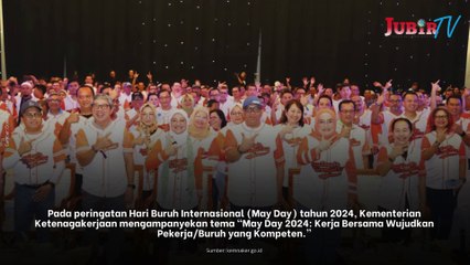 Menaker Ajak Pekerja/Buruh Tatap Masa Depan Dunia Ketenagakerjaan di Hari Buruh Internasional 2024