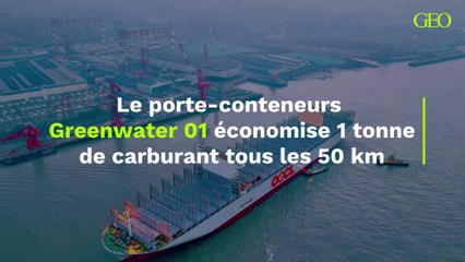 Le porte-conteneurs Greenwater 01 économise 1 tonne de carburant tous les 50 km