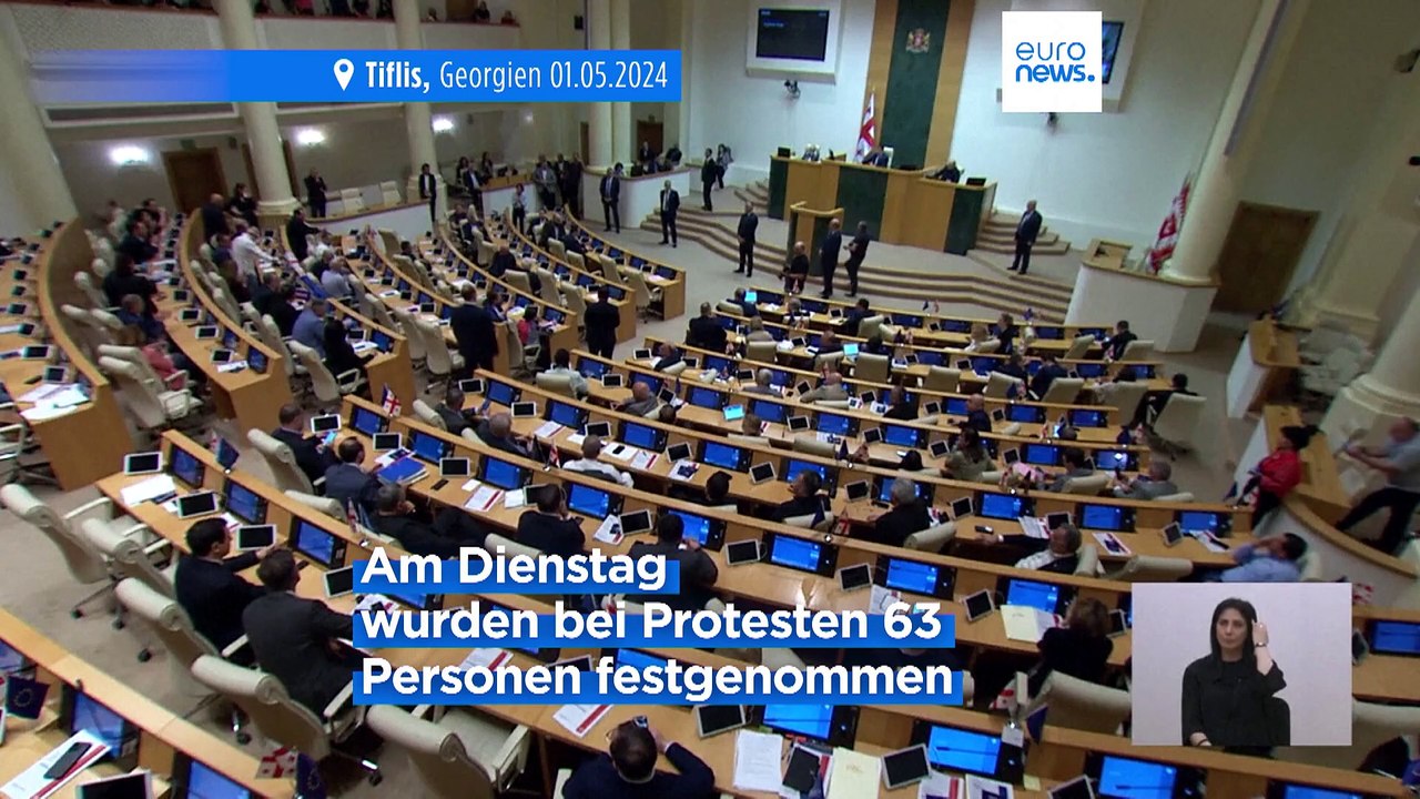 Von der Leyen kritsiert Gewalt gegen Protestierende in Georgien scharf