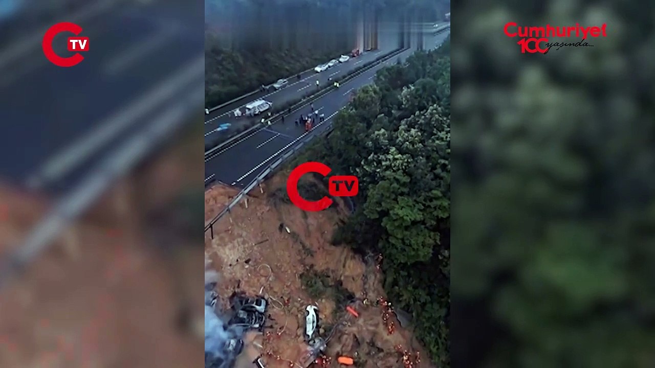 Çinde çöken yol