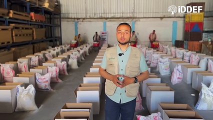 İDDEF, Gazze’nin Kuzeyinde Gıda ve Un Dağıtımı Yaptı