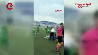 Kadın Futbol Ligi'nde tekmeler havada uçuştu: 7 oyuncu yaralandı!