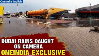Dubai Rains: Oneindia Captures Exclusive Visuals as Heavy Rain and Thunderstorms Sweeps Abu Dhabi