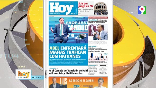 Titulares de prensa dominicana jueves 02 de mayo 2024 | Hoy Mismo